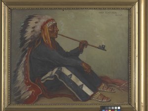 Häuptling Flat Iron, Sioux von Joseph Henry Sharp
