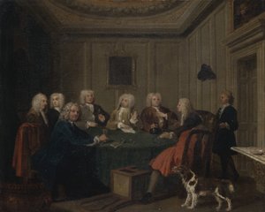 Ein Club von Herren, ca. 1730