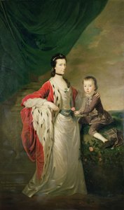 Mary, Gräfin von Shaftesbury und ihr Sohn, Anthony Ashley Cooper von Joseph Highmore