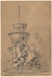Ein Brunnen mit drei Nereiden