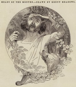 Köpfe der Monate von Joseph Kenny Meadows