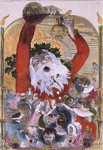 Fröhliche Weihnachten von Kenny Meadows, aus der Illustrated London News