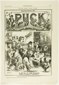 Ein Aufruhr im Hühnerstall, aus Amerika von Joseph Keppler