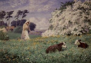 Die Kälber füttern von Joseph Kirkpatrick