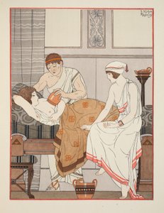 Anlegen einer Saugglocke an die Brust, Illustration aus 