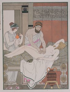 Untersuchung eines Patienten, Illustration aus 