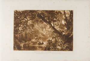 Aesacus und Hesperie, Platte 66 aus Liber Studiorum von Joseph Mallord William Turner
