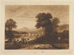Apuleia auf der Suche nach Apuleius unveröffentlichte Platte, Liber Studiorum, 1813-23 von Joseph Mallord William Turner