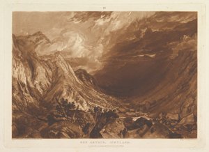 Ben Arthur, Schottland Liber Studiorum, Teil XIV, Platte 69 von Joseph Mallord William Turner