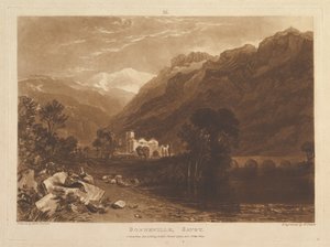 Bonneville, Savoy Liber Studiorum, Teil XIII, Tafel 64, 1. Januar 1819 von Joseph Mallord William Turner