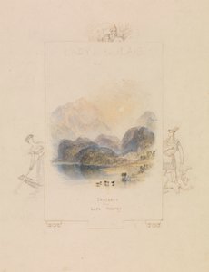 Entwurf für eine Illustration zu Walter Scotts "Die Dame vom See", Loch Achray von Joseph Mallord William Turner