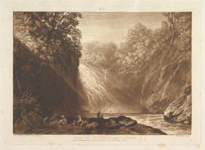Zeichnung des Clyde Liber Studiorum, Teil IV, Platte 18, 29. März 1809 von Joseph Mallord William Turner