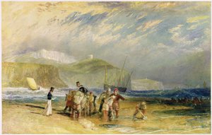 Hafen von Folkestone und Küste bis Devon, um 1830 von Joseph Mallord William Turner