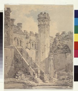 Haddon Hall bei Bakewell, Derbyshire von Joseph Mallord William Turner