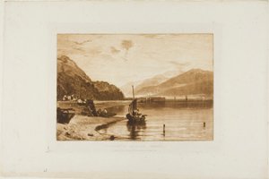 Inverary Pier, Platte 35 aus Liber Studiorum