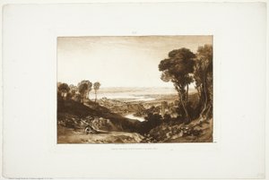 Zusammenfluss von Severn und Wye, aus Liber Studiorum, Nr. 28