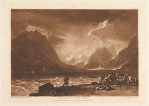 Thunersee, Swiss Liber Studiorum, Teil III, Tafel 15, 10. Juni 1808