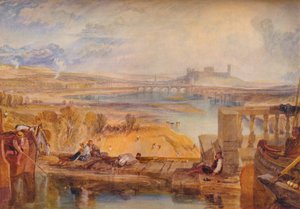Lancaster, von der Aquäduktbrücke, um 1825 von Joseph Mallord William Turner