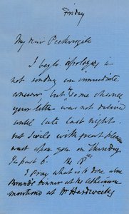 Brief von JMW Turner, um 1840 1904 von Joseph Mallord William Turner
