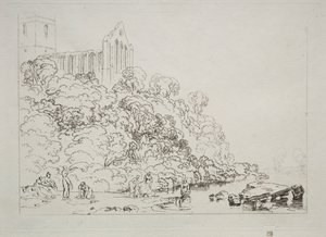 Liber Studiorum: Dumblain Abbey, Schottland von Joseph Mallord William Turner