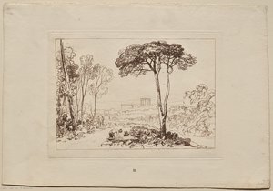 Liber Studiorum: Szene in der Campagna von Joseph Mallord William Turner
