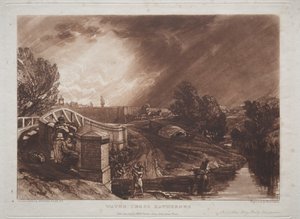 Liber Studiorum: Brunnenkresse-Sammler, Rails Head, Ferry Bridge, Twickenham