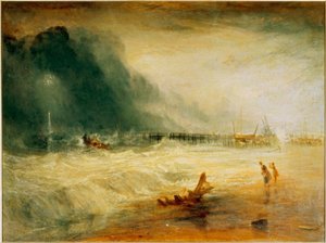 Rettungsboot und Manby-Apparat von Joseph Mallord William Turner