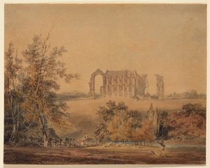 Malmesbury Abbey von Norden von Joseph Mallord William Turner