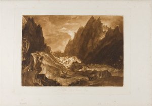 Mer de Glace, Tafel 50 aus Liber Studiorum von Joseph Mallord William Turner