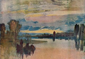 Am See in Petworth - Abend, 1909 von Joseph Mallord William Turner