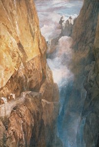 Passage des St. Gotthard von der Teufelsbrücke, 1804
