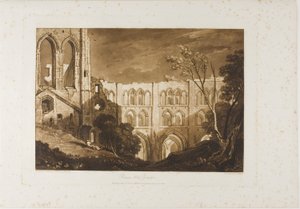 Rivaux Abbey, Tafel 51 aus Liber Studiorum von Joseph Mallord William Turner