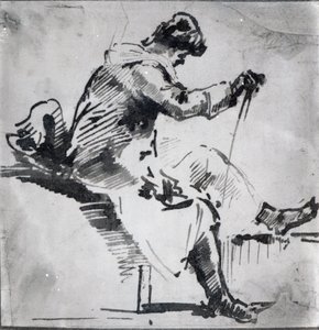 Sitzender Mann von Joseph Mallord William Turner