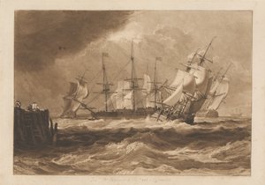 Schiffe in einer Brise von Joseph Mallord William Turner