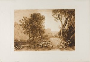 Einsamkeit, Platte 53 aus Liber Studiorum von Joseph Mallord William Turner