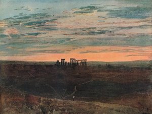 Stonehenge: Sonnenuntergang, 1909 von Joseph Mallord William Turner