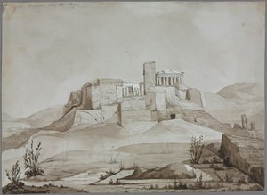 Die Akropolis vom Pnyx, Athen, Griechenland