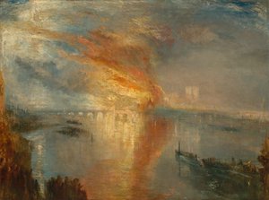 Der Brand der Häuser von Lords und Commons, 16. Oktober 1834, 1835 von Joseph Mallord William Turner