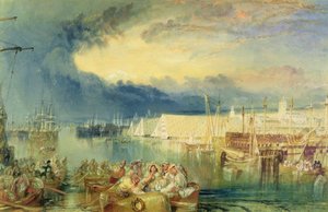Die Werft, Devonport, ca. 1825-29 von Joseph Mallord William Turner