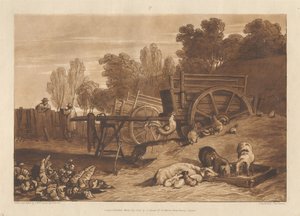 Der Bauernhof mit dem Hahn von Joseph Mallord William Turner