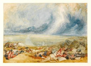 Das Feld von Waterloo von Joseph Mallord William Turner