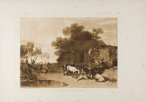 Der Strohhof, Tafel 7 aus Liber Studiorum