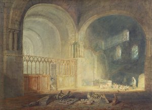 Querschiff der Ewenny Priory, Glamorganshire, ca. 1797 von Joseph Mallord William Turner