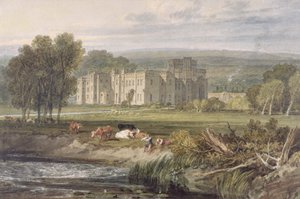 Blick auf Hampton Court, Herefordshire, von Südosten, c.1806 von Joseph Mallord William Turner