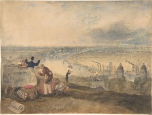 Blick auf London von Greenwich von Joseph Mallord William Turner