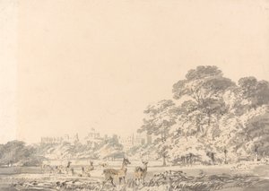 Schloss Windsor und Park mit Hirschen von Joseph Mallord William Turner