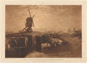 Windmühle und Schleuse