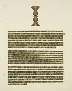 Bronzesäule (Nägel) Nr. 2, mit Inschriften von Nr. 2, 3 und 4 von Joseph Manning