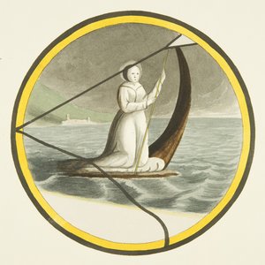 Buntglas in St. Markus - eine weibliche Heilige von Joseph Manning