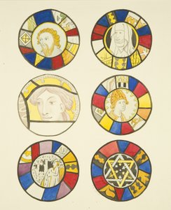 Buntglasfenster im Westfenster des nördlichen Querschiffs von St. Mary Redcliffe von Joseph Manning